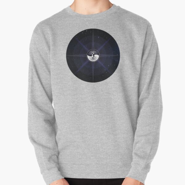 Stars with White Tree of Life Symbol Pullover Sweatshirt