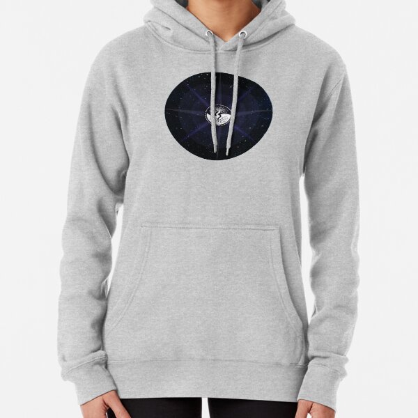 Stars with White Tree of Life Symbol Pullover Hoodie
