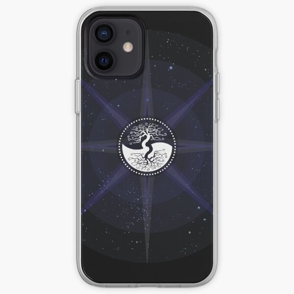 Stars with White Tree of Life Symbol iPhone Soft Case