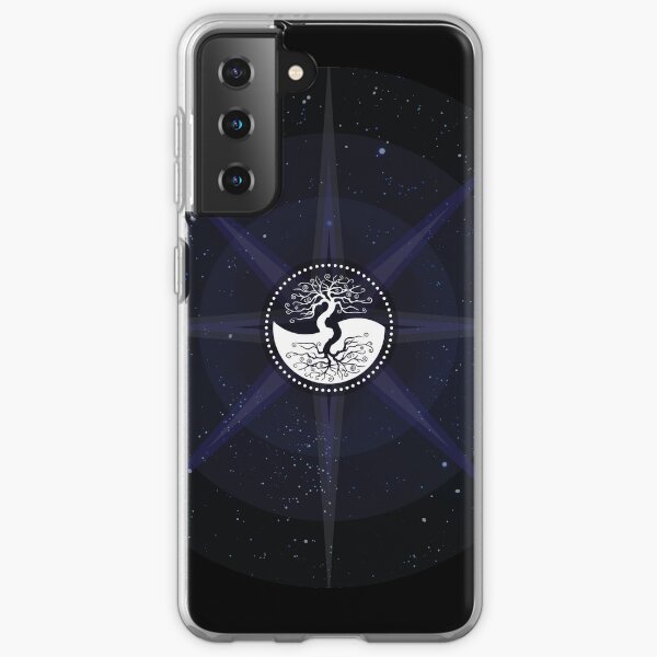 Stars with White Tree of Life Symbol Samsung Galaxy Soft Case
