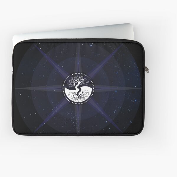 Stars with White Tree of Life Symbol Laptop Sleeve