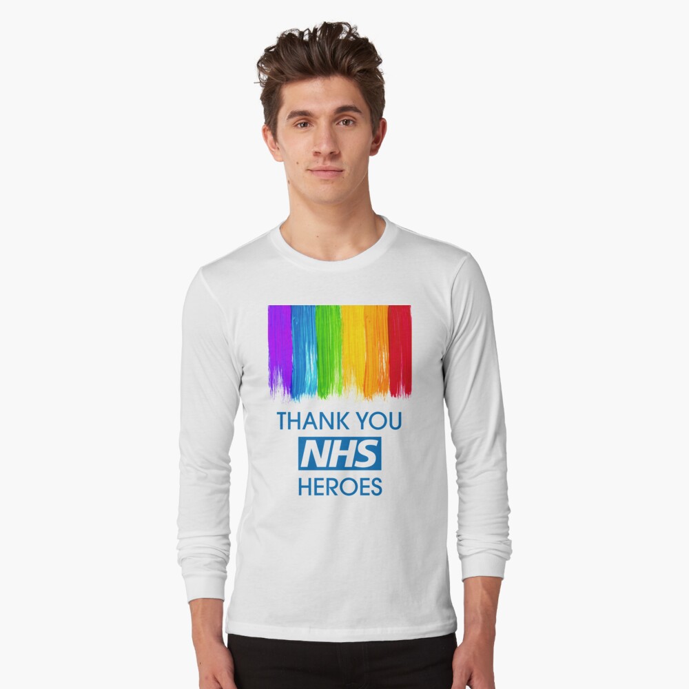 Thank You NHS the heroes Rainbow Top T Shirt Men Women Unisex 1799 