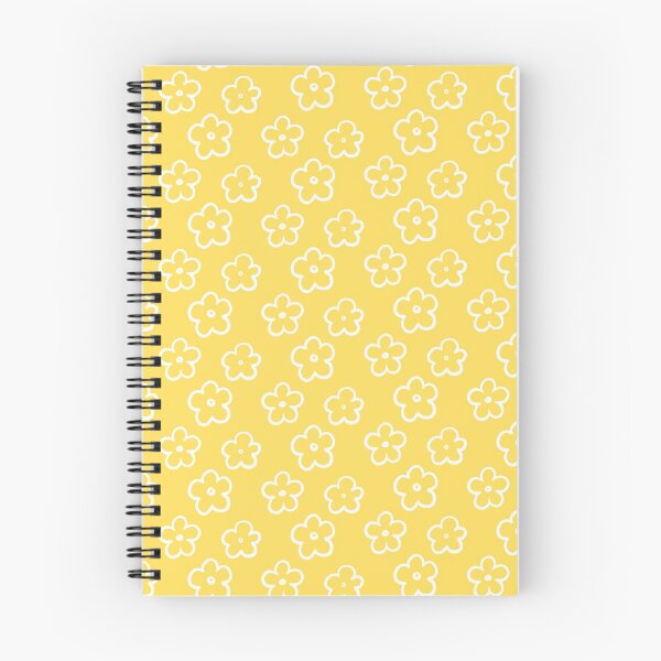 Item preview, Romantic flower pattern in white on yellow background  designed and sold by Artlajf.