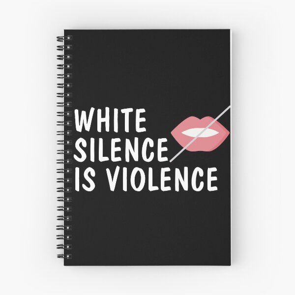 Item preview, white silence is violence  designed and sold by GOGdesigns.