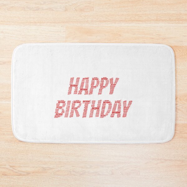 Item preview, Happy Birthday Word Cloud designed and sold by ProjectsMM.