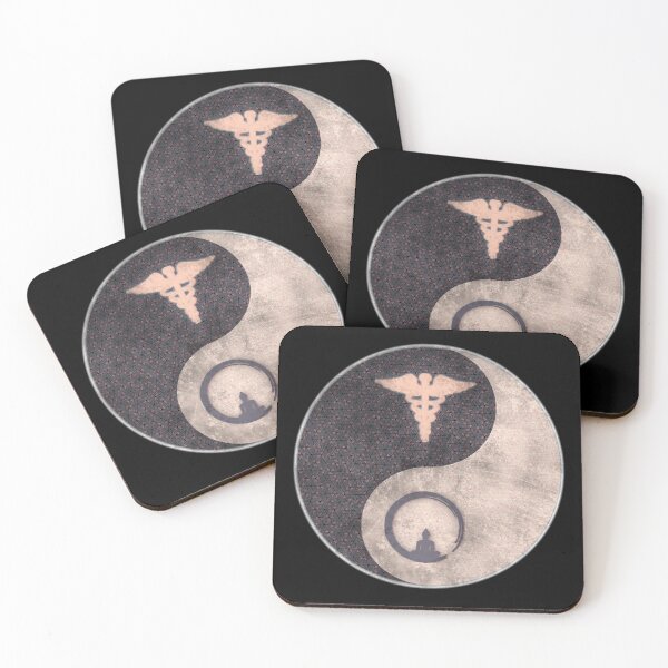 Item preview, Yin Yang Nurse and Yoga Oriental Patterns designed and sold by VandKay.
