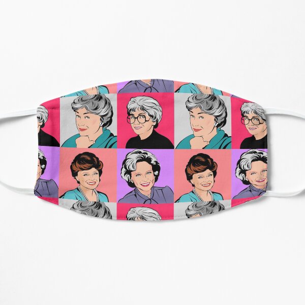 Golden Girls Pop Art sticker pack of 4 Flat Mask