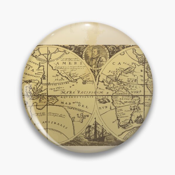 Item preview, Antique World Map designed and sold by eddyscanyon.