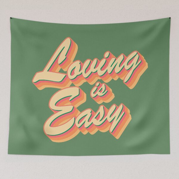 Item preview, Loving is easy in Peach designed and sold by enriquepma.