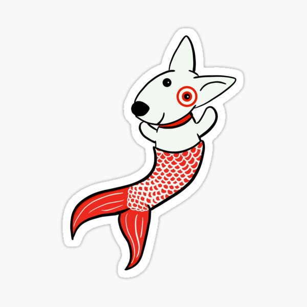 Download Bullseye Mermaid Sticker By Blackandbirdy Redbubble