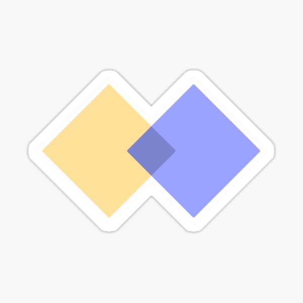 Double Diamond? Diverge and converge Sticker