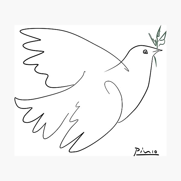 Impression Photo Colombe De Paix Par Toewstimothy Redbubble