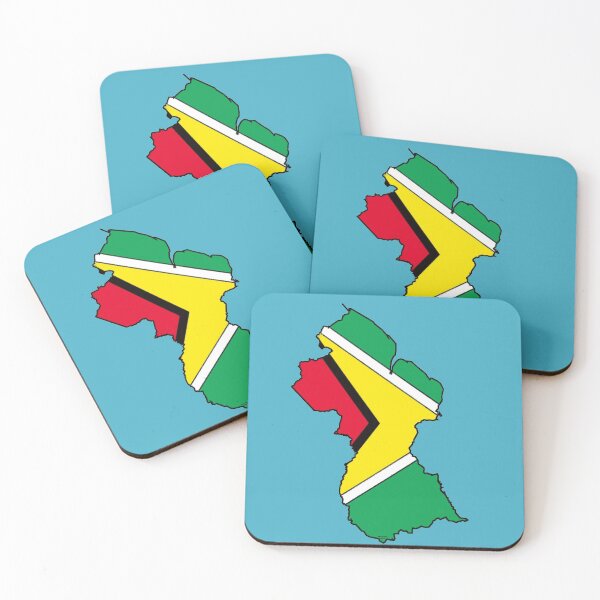 Item preview, Guyana Map With Guyana Flag designed and sold by Havocgirl.