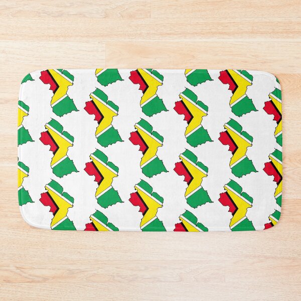 Item preview, Guyana Map With Guyana Flag designed and sold by Havocgirl.