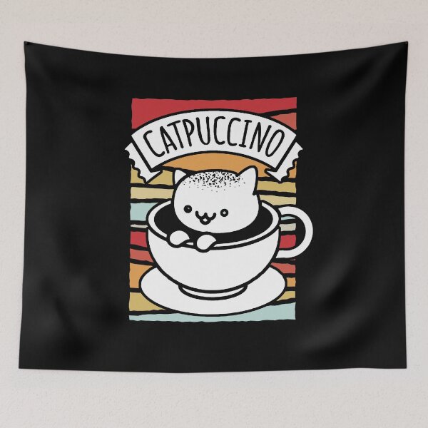Item preview, Catpuccino as a gift idea Cappuccino motif for cats women designed and sold by Svetiik.