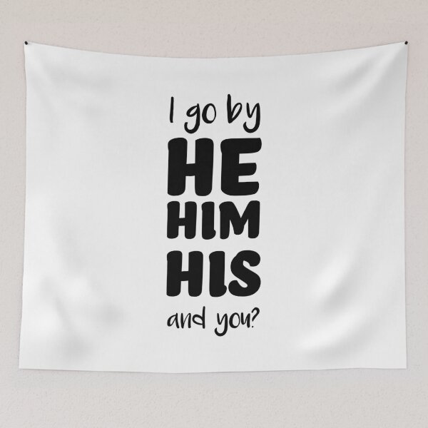 Item preview, Pronouns - HE/ HIM/ HIS designed and sold by WEIRDglow.