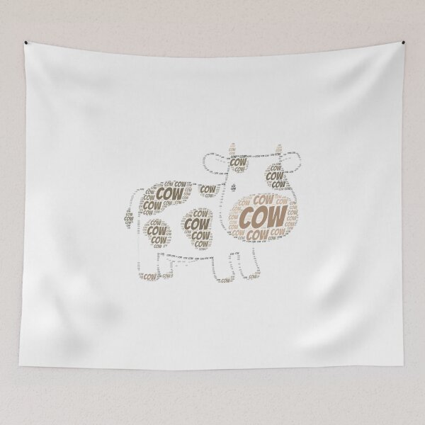 Item preview, Cow Word Cloud designed and sold by ProjectsMM.