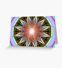 M3D: Art-Deco Cabana Solar Mandala (G0913) Greeting Card