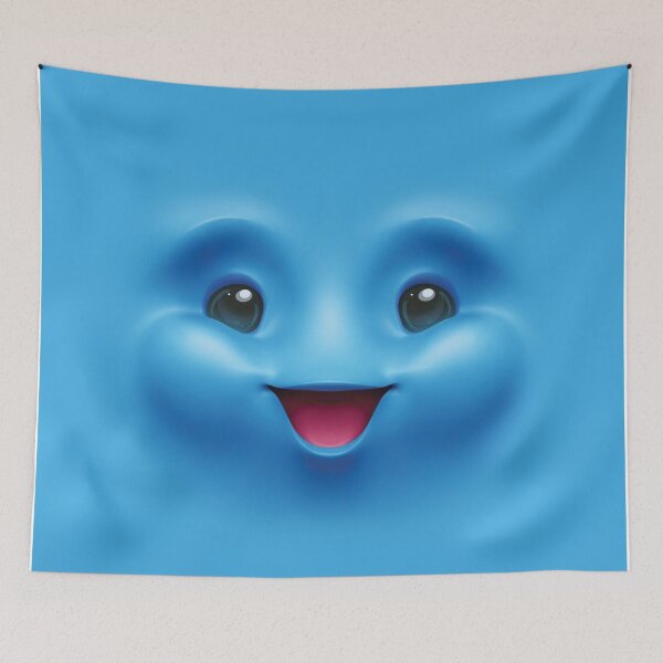 Item preview, Blue Cute Emoji Face designed and sold by Sipsta.