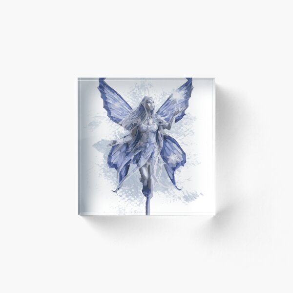 Amy Brown Blue art Acrylic Block