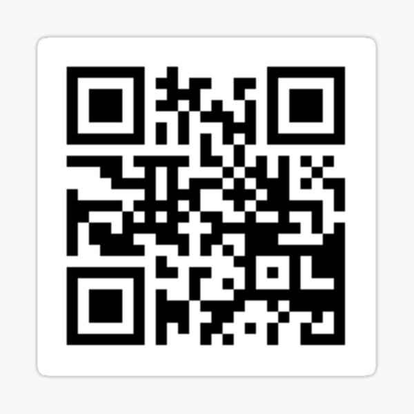 QR Code Jumpscare - Qr Code - Sticker