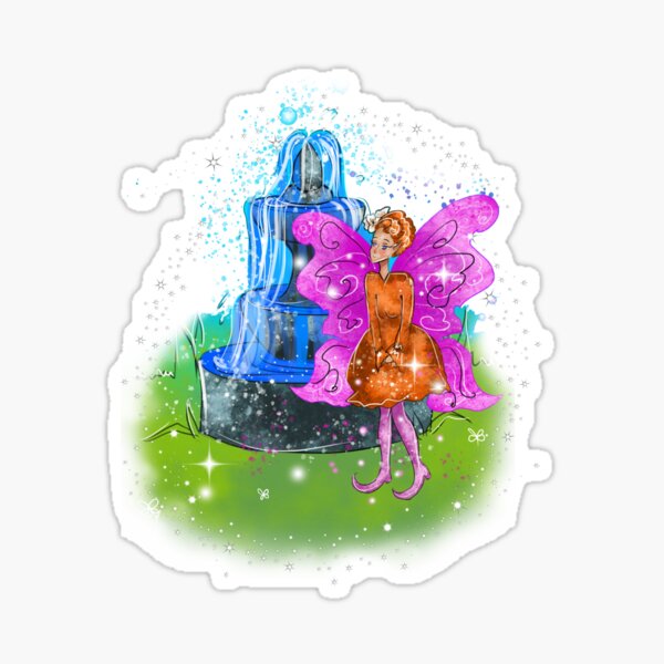 Fatunie The Birdbath and Fountain Fairy™ Sticker