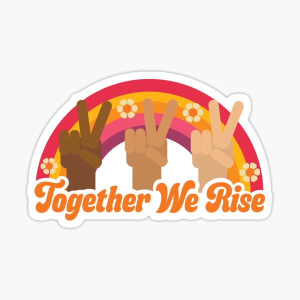 Together We Rise by Ashley Scott Designs Sticker