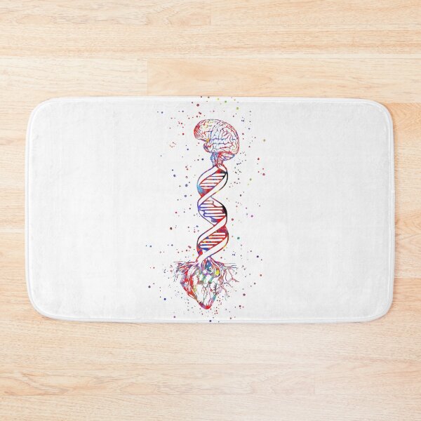 Item preview, Heart and brain, DNA, DNA molecule, Heart anatomy, brain watercolor designed and sold by Rosaliartbook.