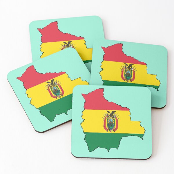 Item preview, Bolivia Map with Bolivian Flag designed and sold by Havocgirl.