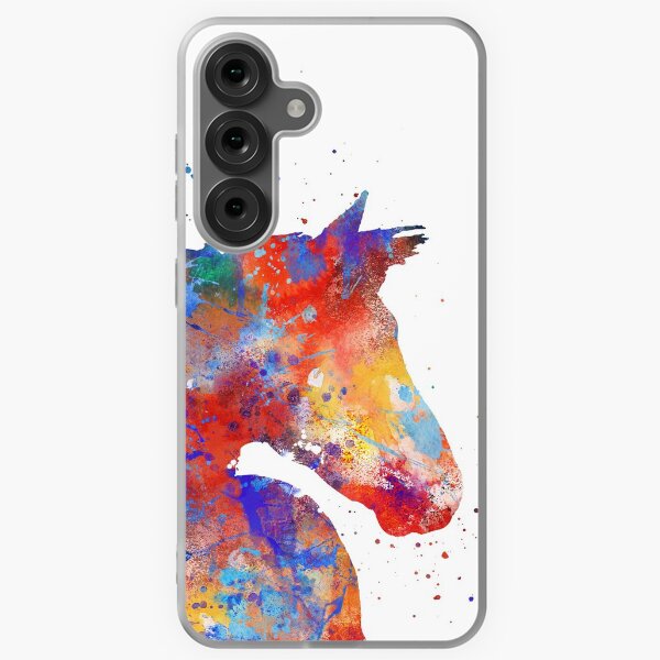 Aperçu de l'œuvre Cheval, cheval sauvage, cheval aquarelle créée et vendue par Rosaliartbook.