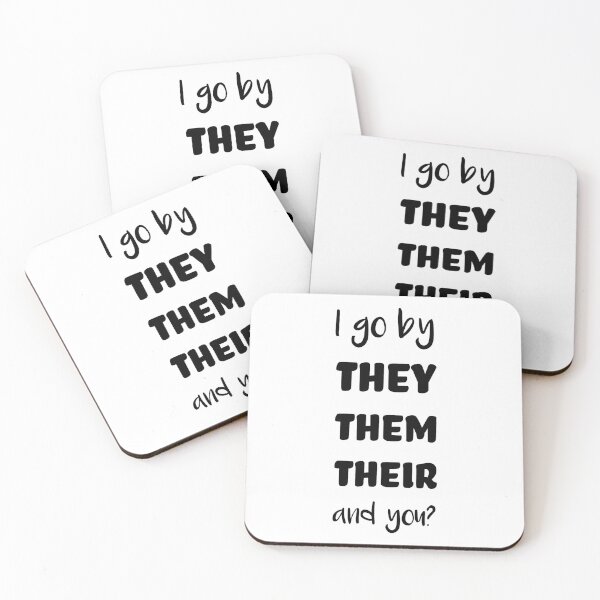 Item preview, Pronouns - THEY/THEM/THEIR  designed and sold by WEIRDglow.