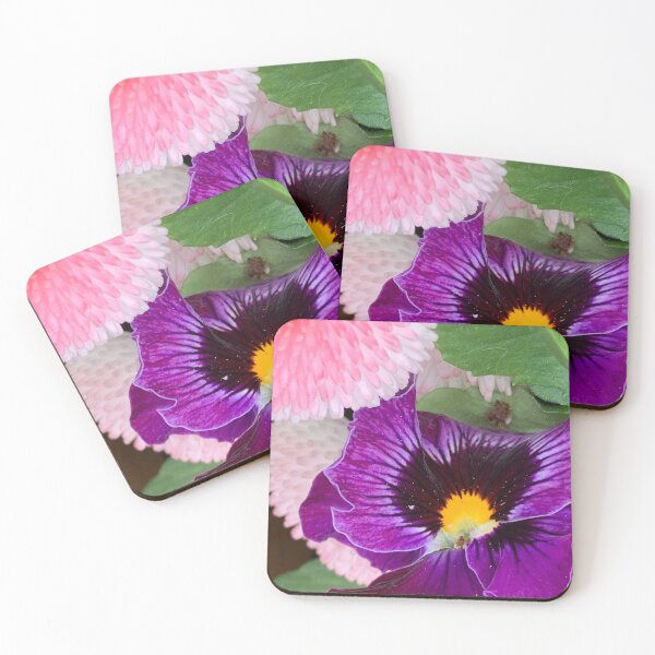 Item preview, Violet and English daisies designed and sold by Jennco60.
