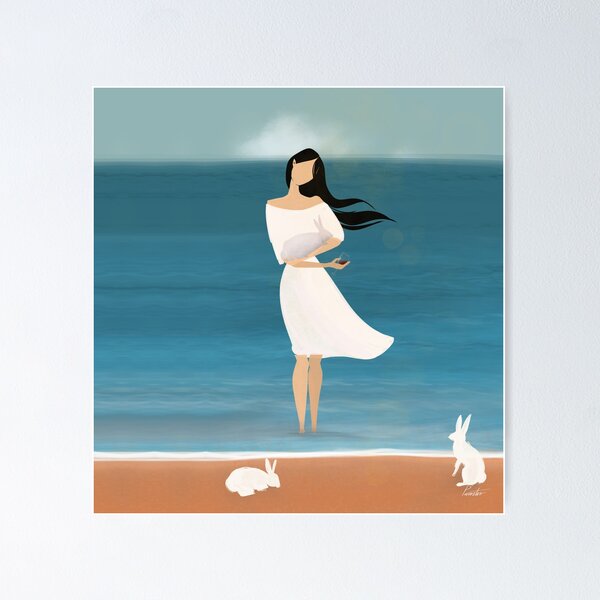 Item preview, Red Wine and White Rabbit designed and sold by ParastooPakzad.