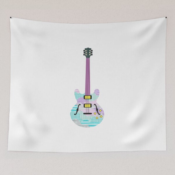 Item preview, Boho textured guitar designed and sold by magenta-dream.