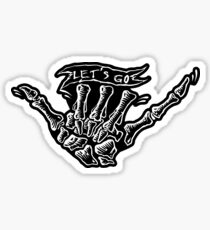Skull hand fingers Sticker