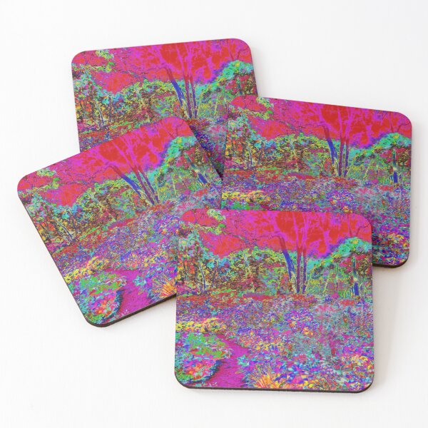 Item preview, Psychedelic Impressionistic Garden Landscape designed and sold by myrubiogarden.