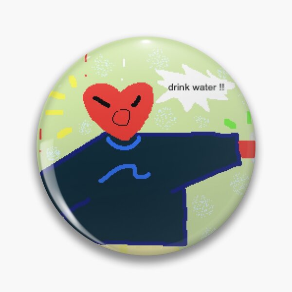 Item preview, little heart friend says drink water!! designed and sold by 2maie.