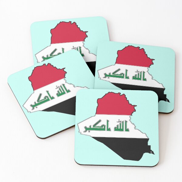 Item preview, Iraq Map with Iraqi Flag designed and sold by Havocgirl.