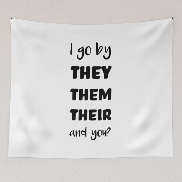 Item preview, Pronouns - THEY/THEM/THEIR  designed and sold by WEIRDglow.