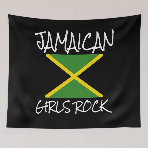 Item preview, Jamaican Girls Rock Jamaica Flag T Shirt Merch designed and sold by PRINTS2HOT.
