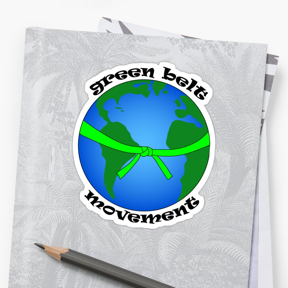 "Green Belt Movement" Sticker by alexoswald60 | Redbubble