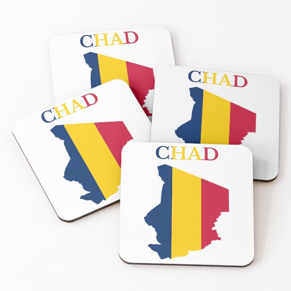Item preview, Republic of Chad flag map designed and sold by marosharaf.