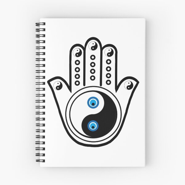 Item preview, Hand of Hamsa Ying Yang Evil Eye designed and sold by Rustic Valley Studio.