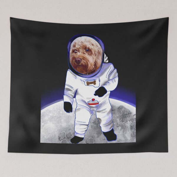 Item preview, Doggy in Space - cute Cavoodle, Cavapoo, Cavalier King Charles Spaniel dog designed and sold by Artonmytee.