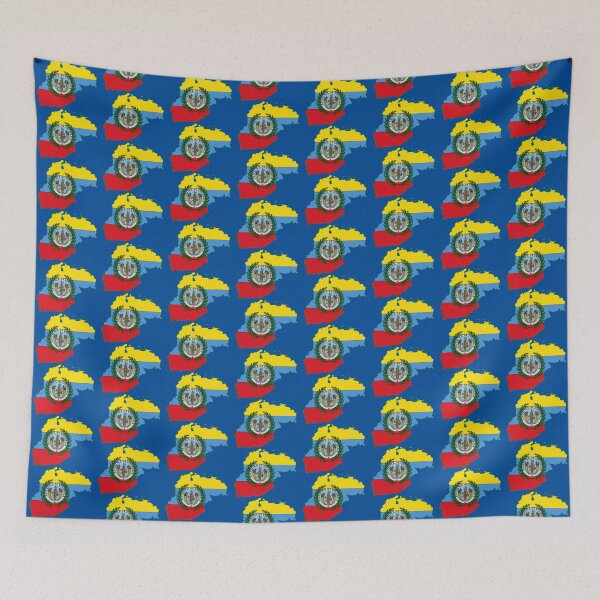 Item preview, Colombia Map with Colombian Flag designed and sold by Havocgirl.