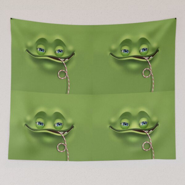 Item preview, Green Straw Milkshake Cute Emoji Face designed and sold by Sipsta.