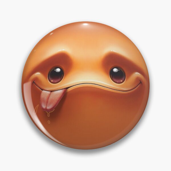 Item preview, Orange Drool Cute Emoji Face designed and sold by Sipsta.