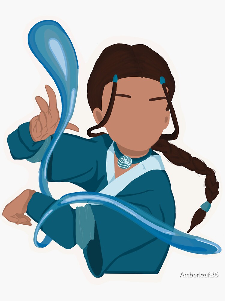 Waterbending Katara - Avatar The Last Airbender - Sticker