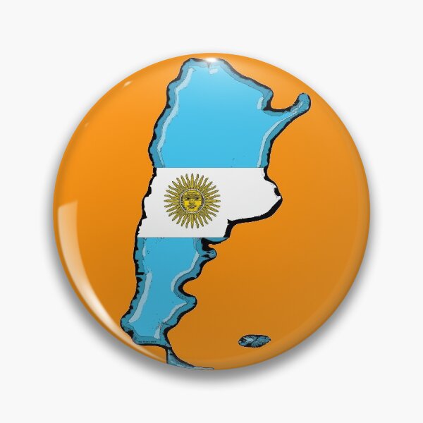 Item preview, Argentina Map with Argentinian Flag designed and sold by Havocgirl.