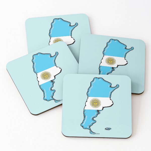Item preview, Argentina Map with Argentinian Flag designed and sold by Havocgirl.